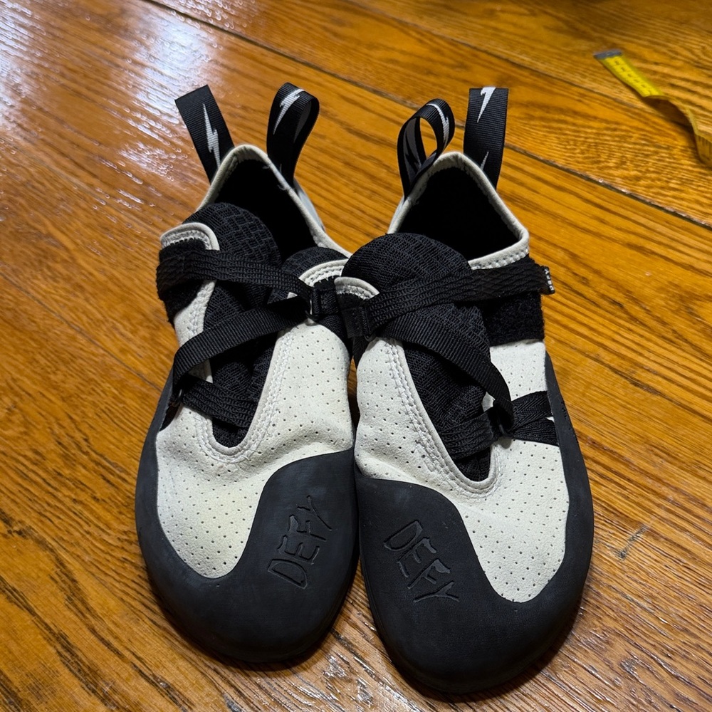 Evolv Defy Black + White Climbing Shoes